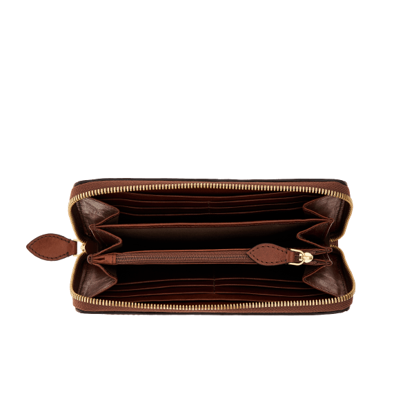 BETTINA ZIP AROUND LEATHER BAG