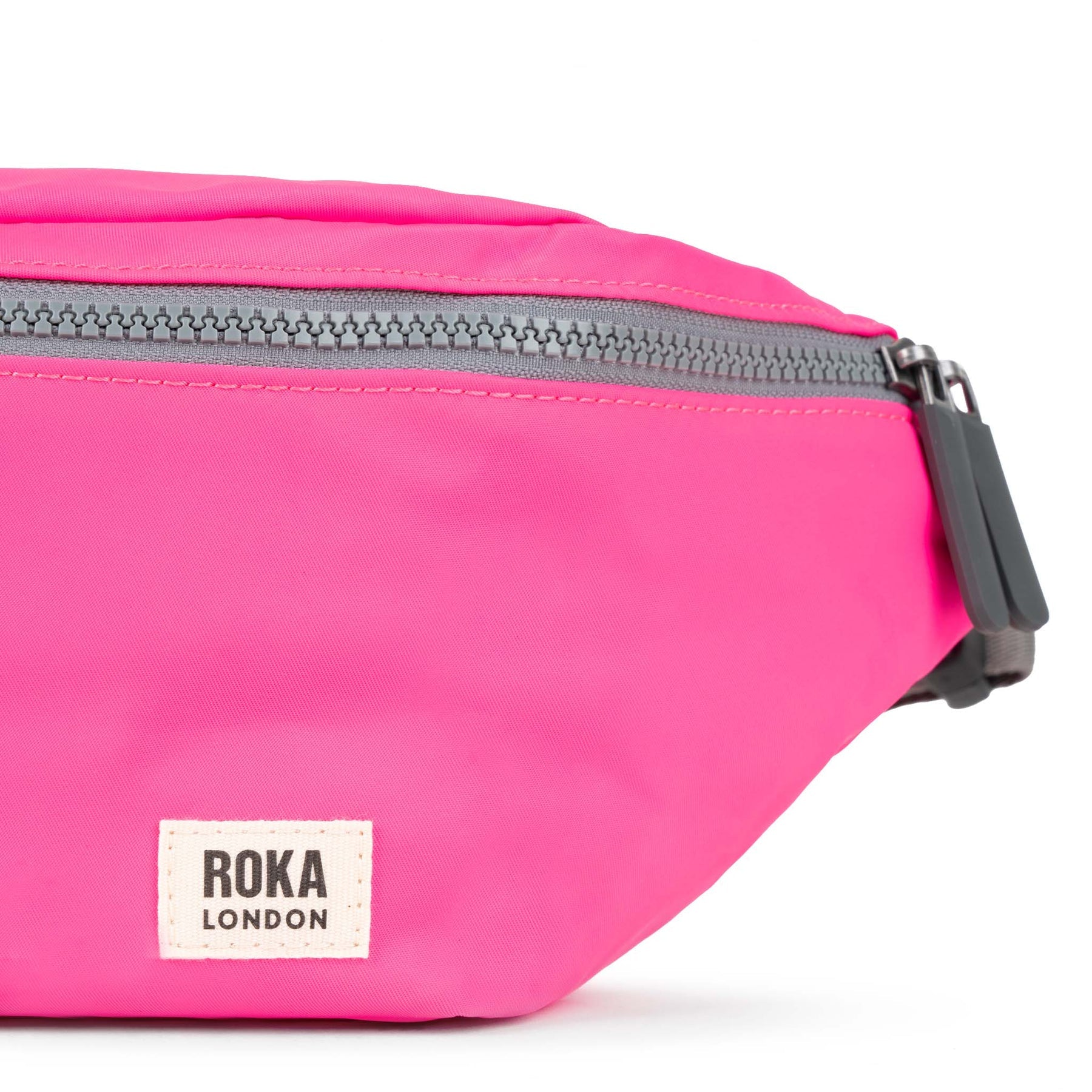 Jubilee Neon Pink Recycled Nylon Roka London Bum Bag