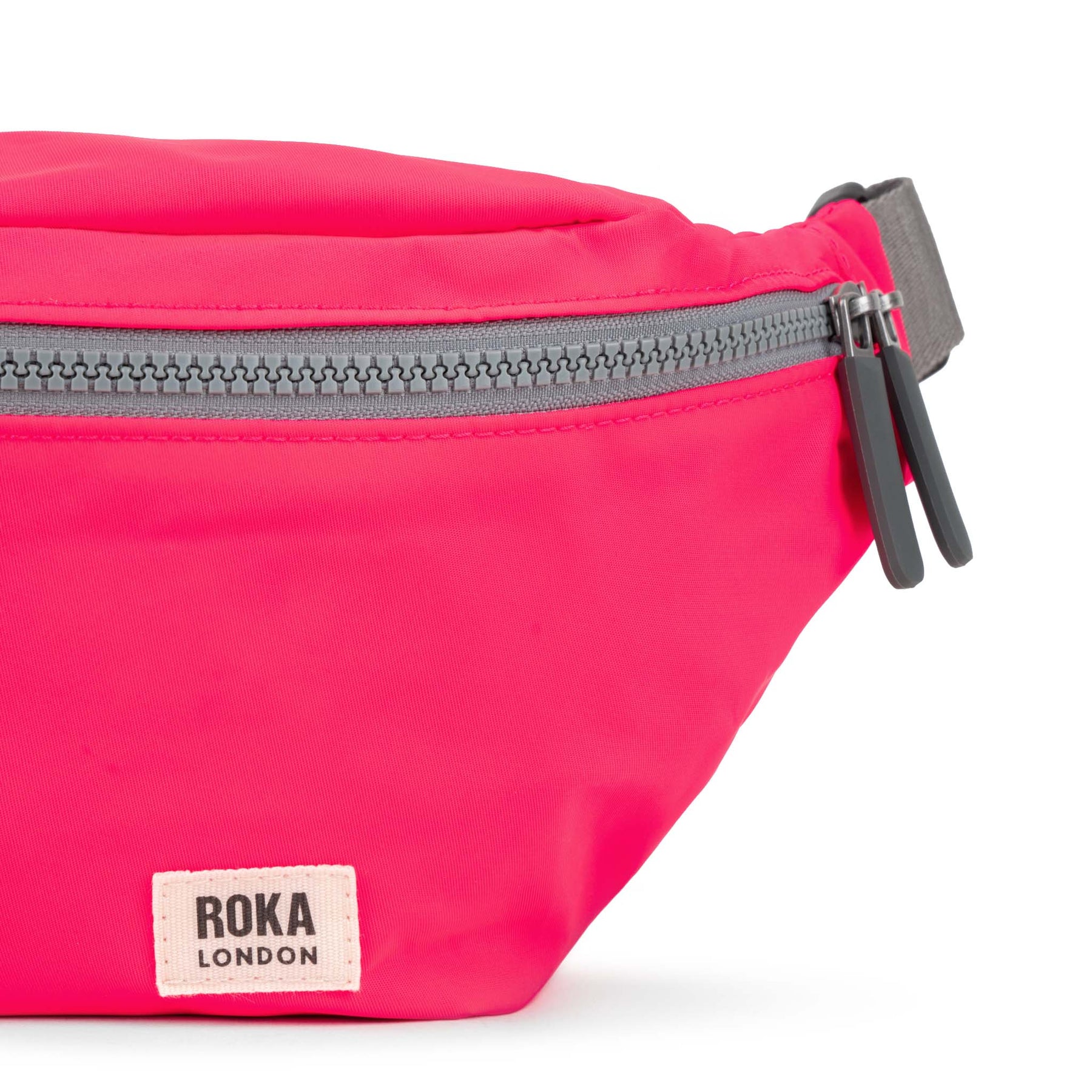Jubilee Raspberry Neon Recycled Nylon Roka London Bum Bag