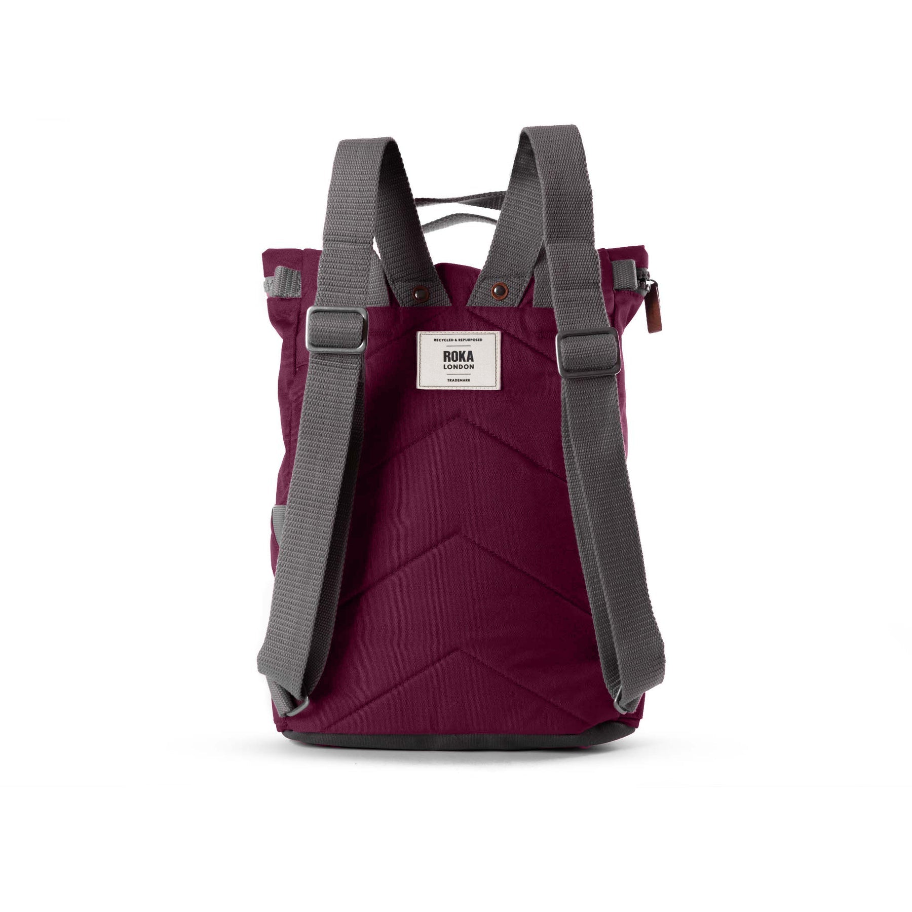 Finchley Plum Recycled Canvas Roka London