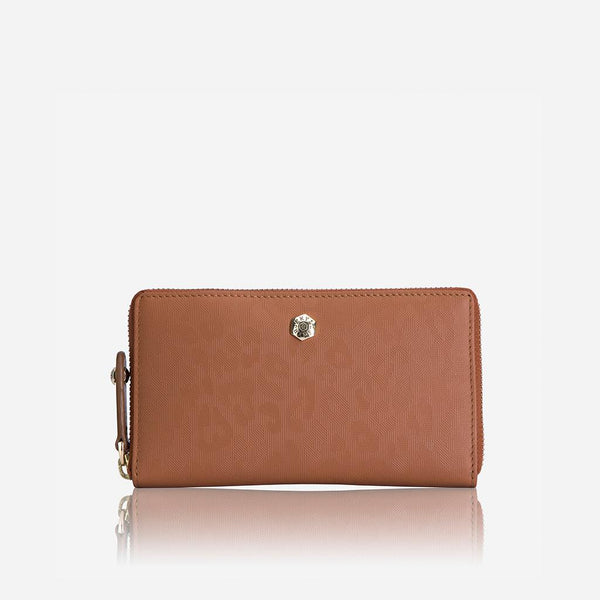 ZIP AROUND PURSE, NATURAL