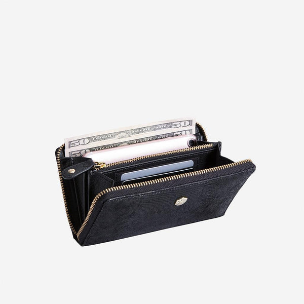 ZIP AROUND PURSE, MIDNIGHT