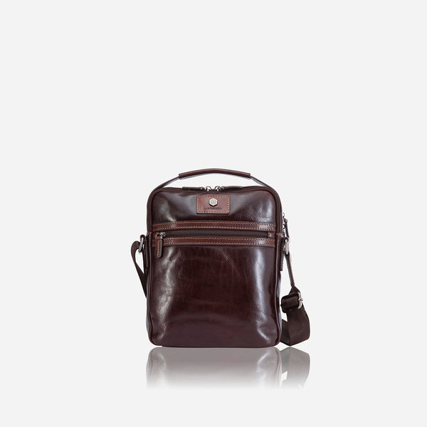 ZIP CROSSBODY BAG, TOBACCO