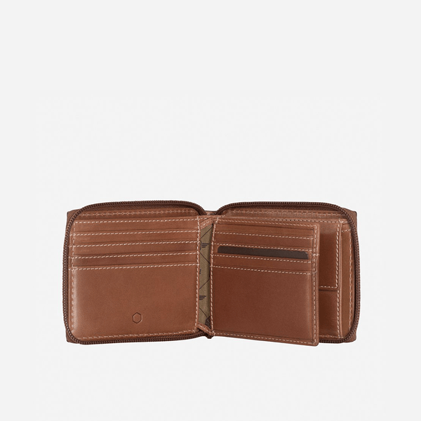 ZIP AROUND COIN WALLET, CLAY