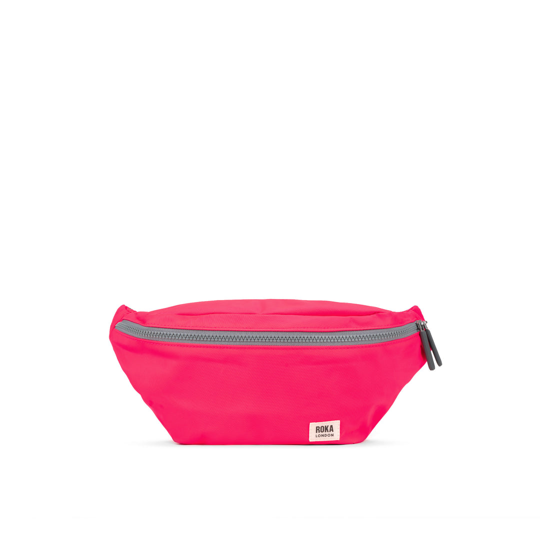 Jubilee Raspberry Neon Recycled Nylon Roka London Bum Bag