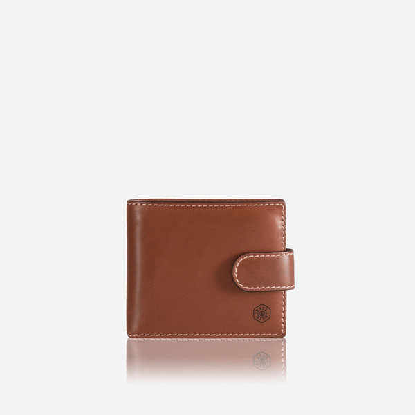 LARGE BIFOLD WALLET WITH COIN , CLAY