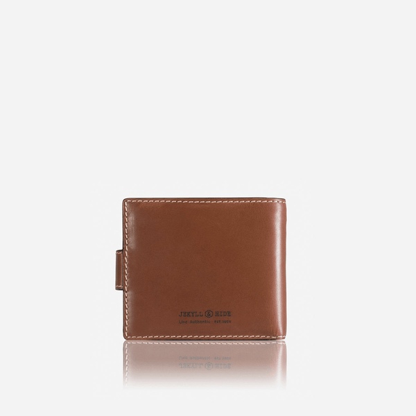 LARGE BIFOLD WALLET WITH COIN , CLAY