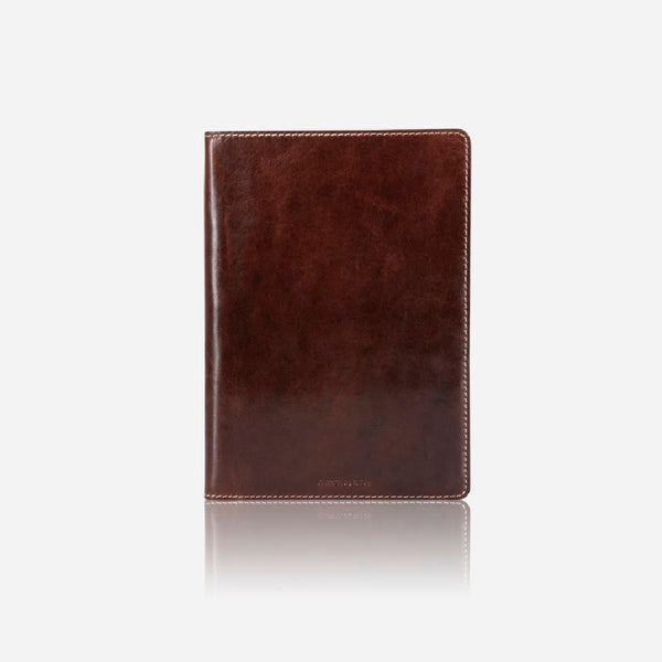 LEATHER A5 NOTEBOOK COVER, COFFEE