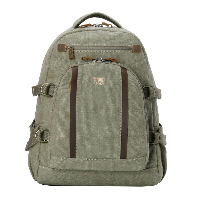 TRP0257 TROOP LONDON CLASSIC CANVAS LAPTOP BACKPACK - LARGE